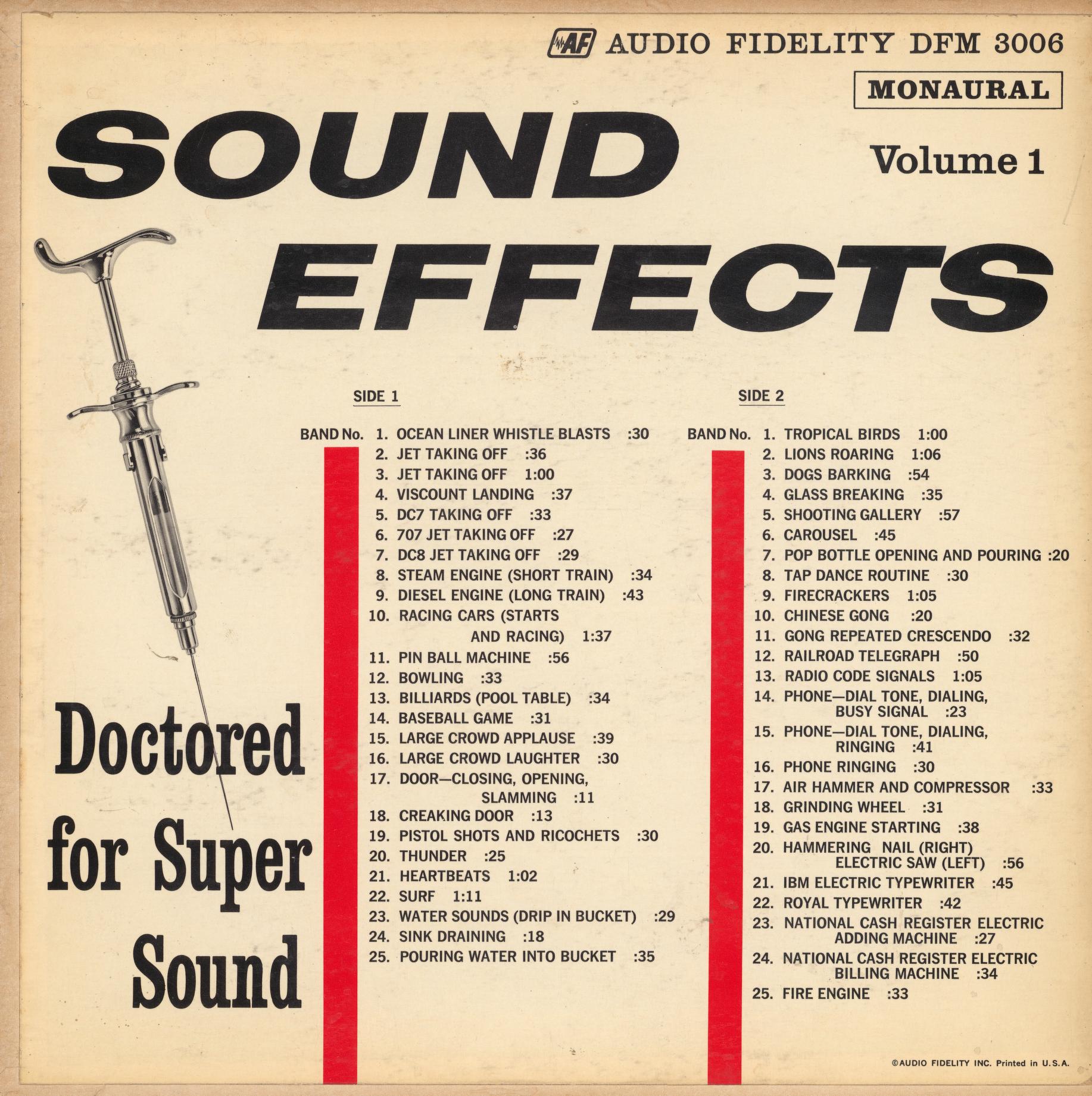 Sound Effects Volume 1 : No Artist : Free Download, Borrow, and Streaming :  Internet Archive